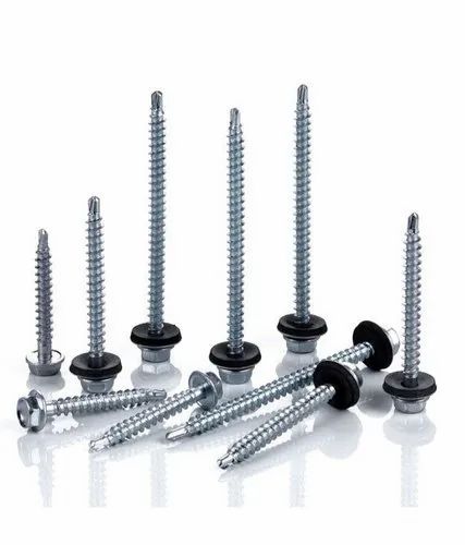 14 Tread Silver Self Tapping Screws, For metal roofing sheet screw ...