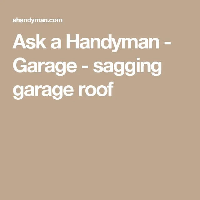 Ask a Handyman
