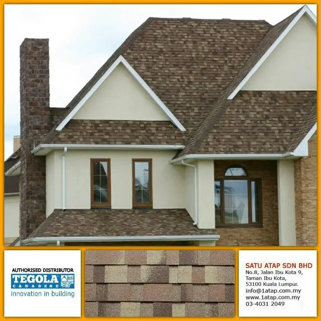 Beautiful Tegola shingle roof suitable for residential house with ...