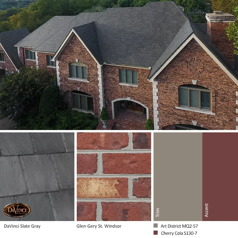 Best Shingle Color For Red Brick House