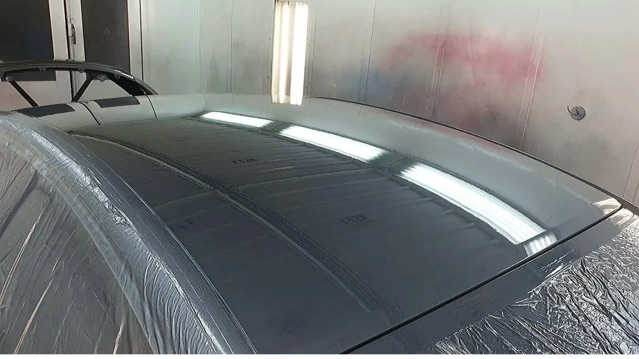 Car Roof painting / Continue video / Sanding Primer before paint ...