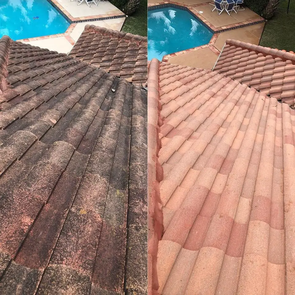 Clay Tile Roof Cleaning