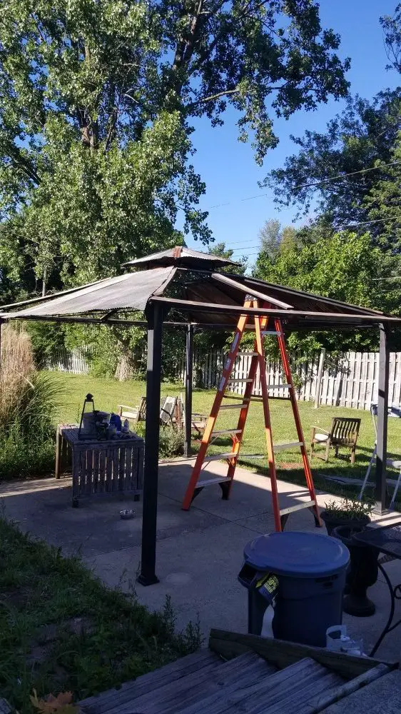 DIY Tin Roof Gazebo