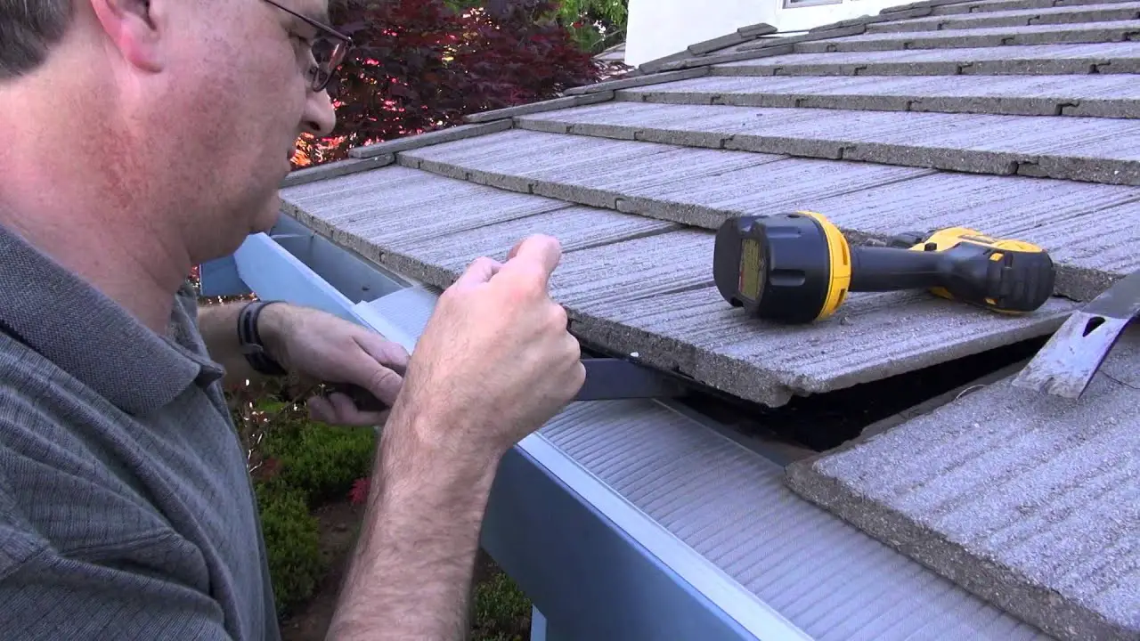 EasyOn Gutter Guard: Installing on flat tile roof