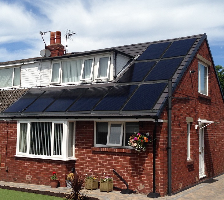 EnergyMyWay â In roof solar panels which add value to your property