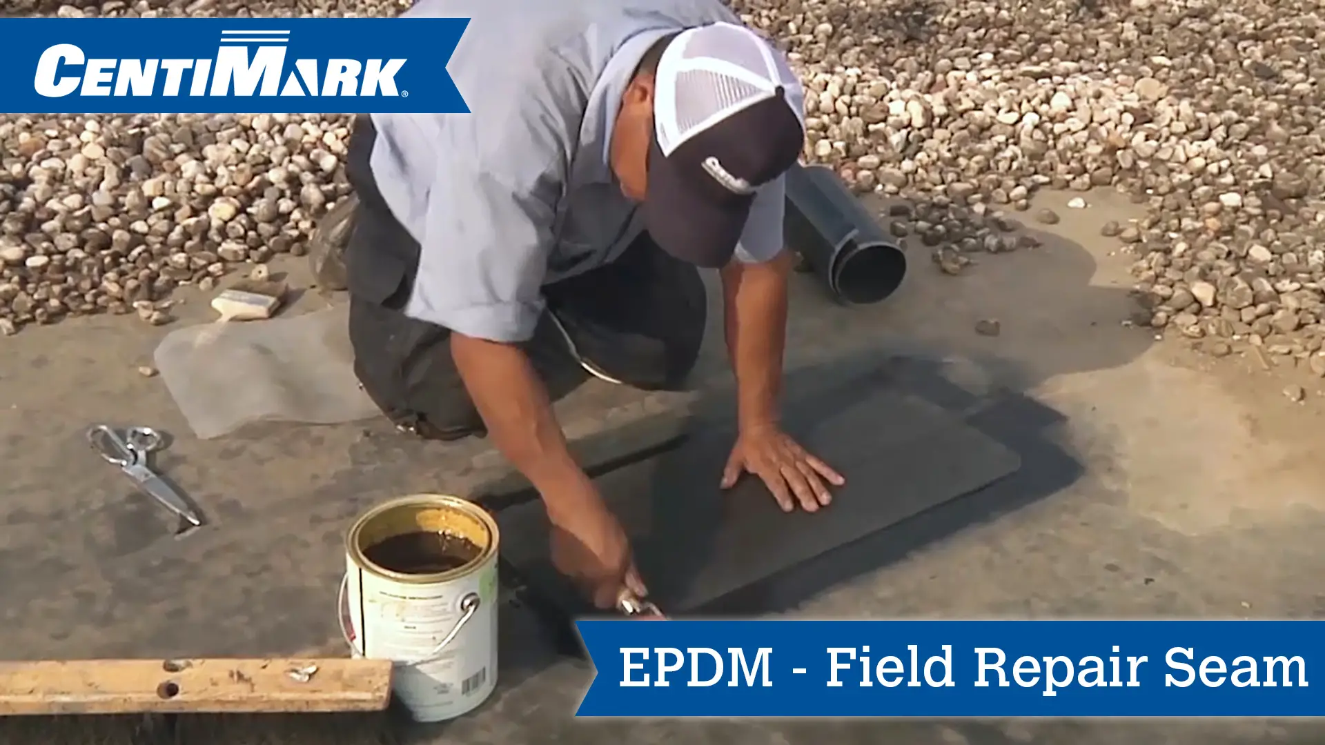 EPDM Roof System Field Repair Seam