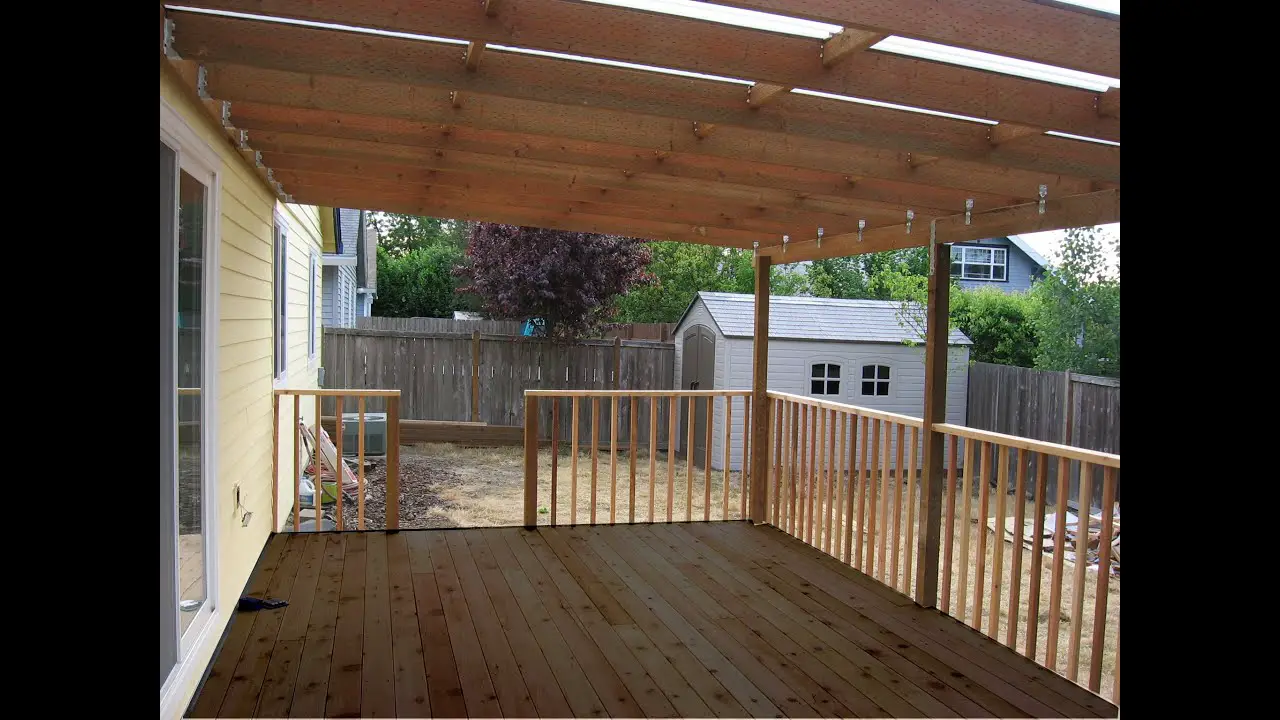 How To Build A Awning Over A Deck