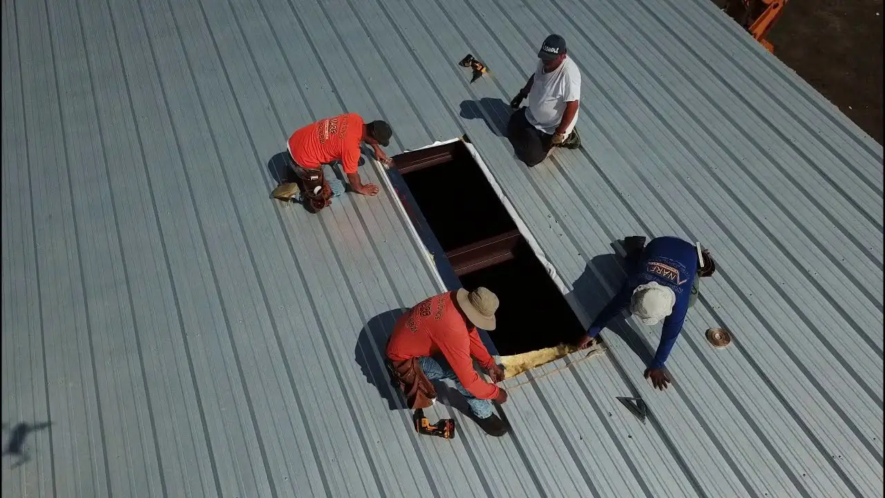 How to install a Roof Skylight on a Steel Building