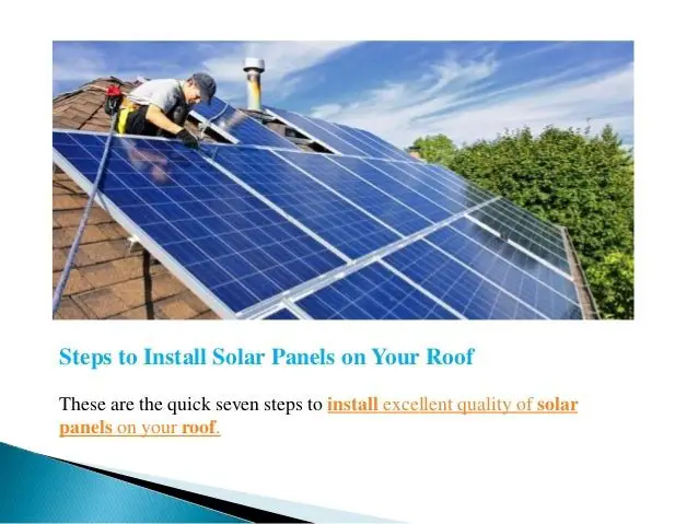 How to Install Solar Panels on Your Roof?