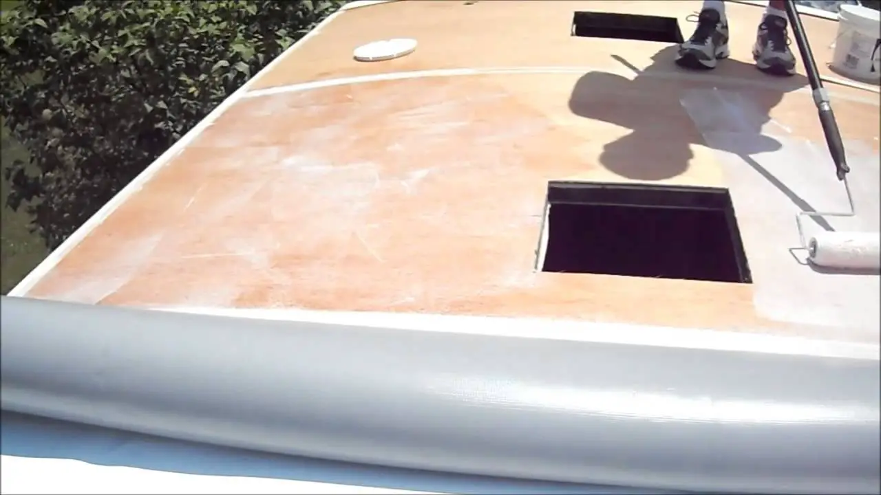 How to repair a rubber roof on a camper
