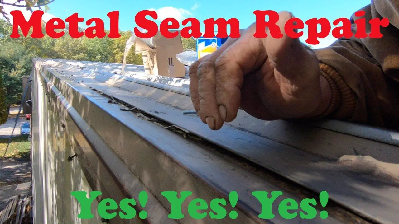 How to stop a leak on a Metal Roof joint seam with Turbo ...