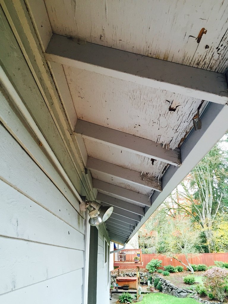 Is this an open overhang or a soffit?