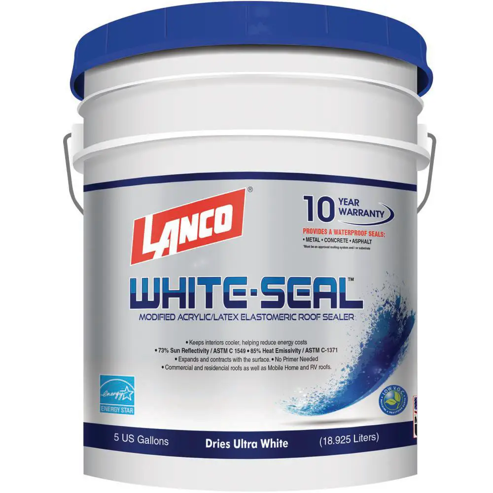 Lanco 5 Gal. White Seal Elastomeric Roof Coating
