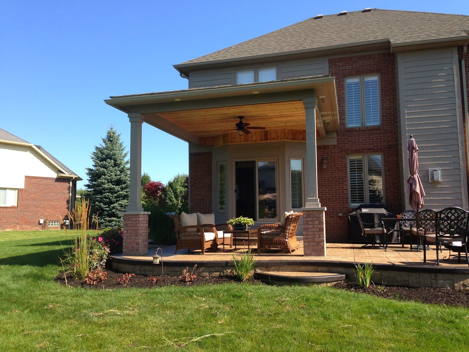 Outdoor Living: Macomb County Michigan covered porch ...