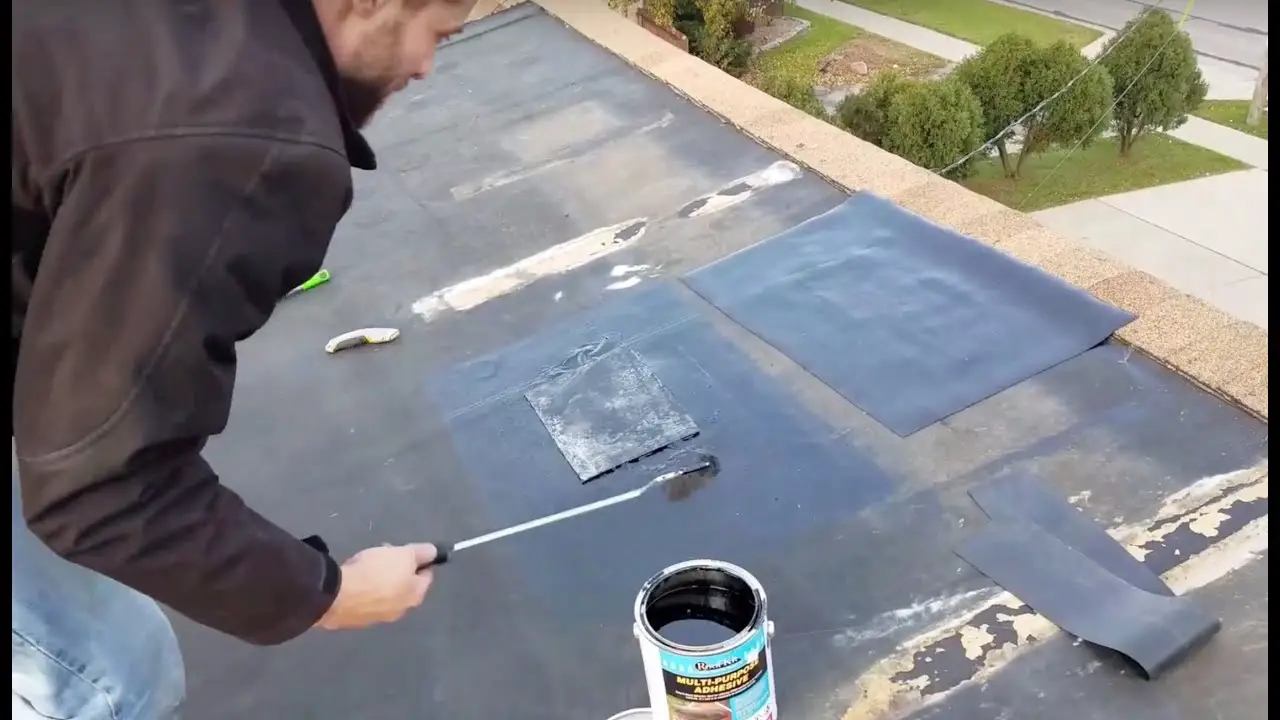 Patch Rubber Roof SUPER EASY FAST.....How to