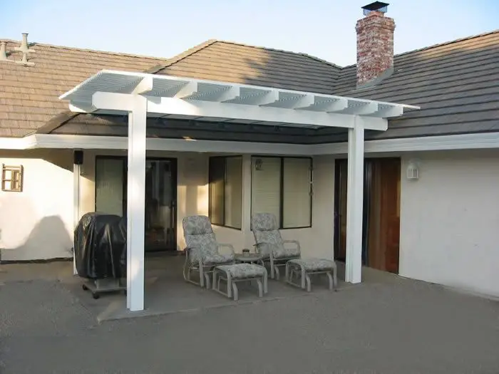 pergola attached to roof