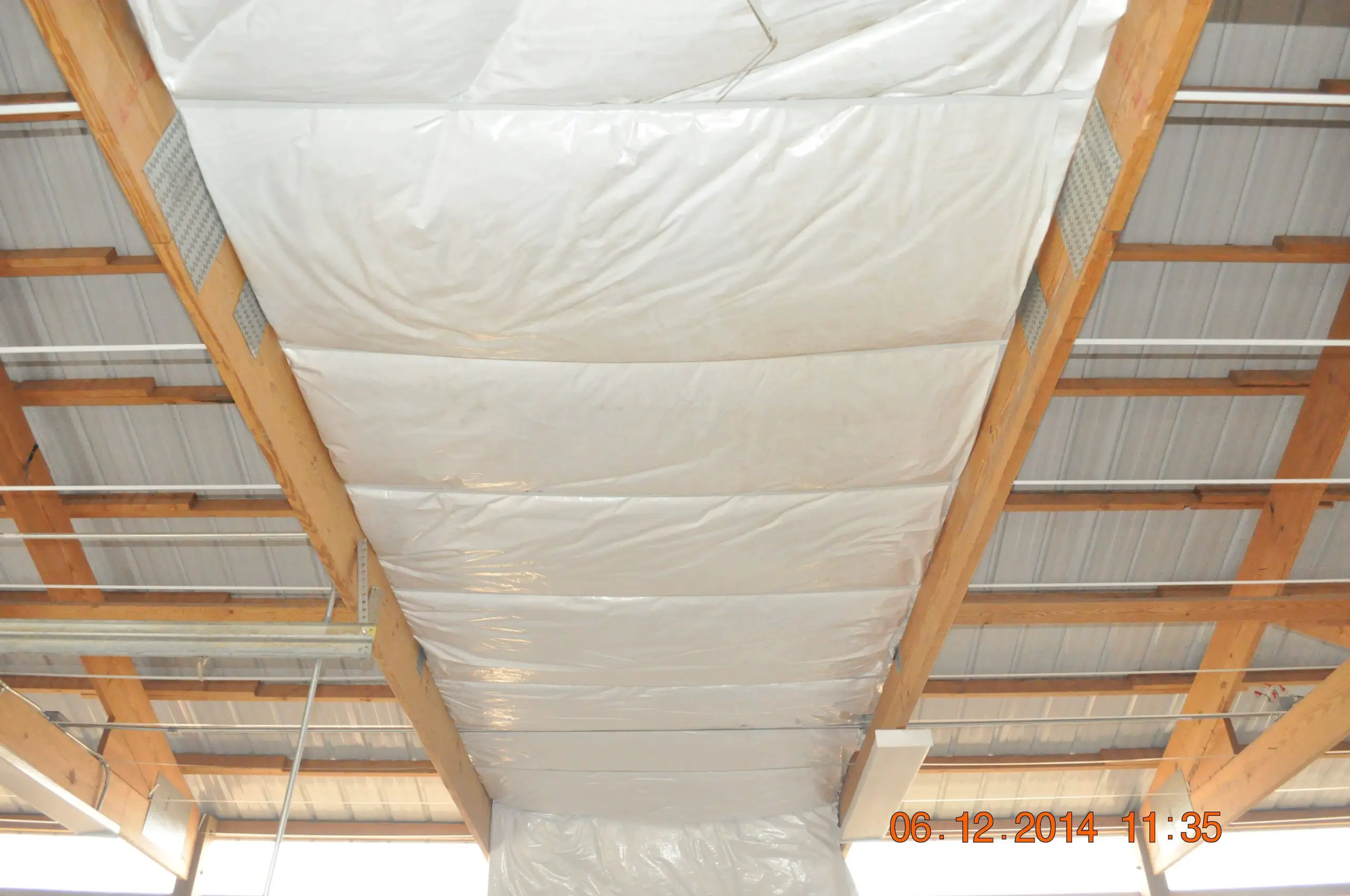 Pole Building Insulation installed at the Bottom of the ...