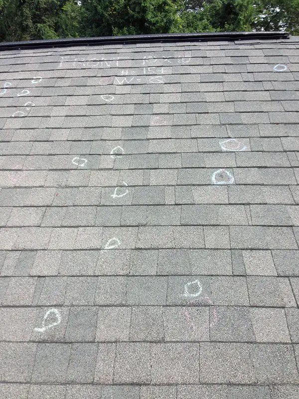 Roof Hail Damage Inspection &  Repair