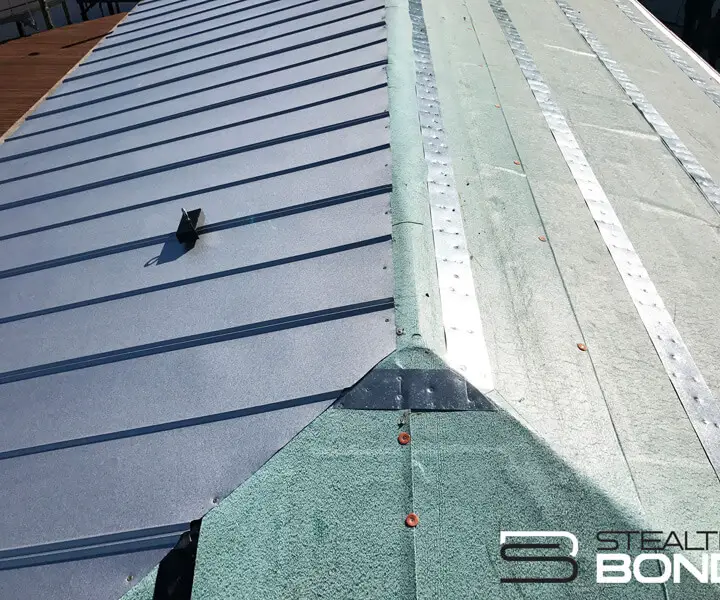 Roofing Contractors, Metal Roofing Adhesive Installation
