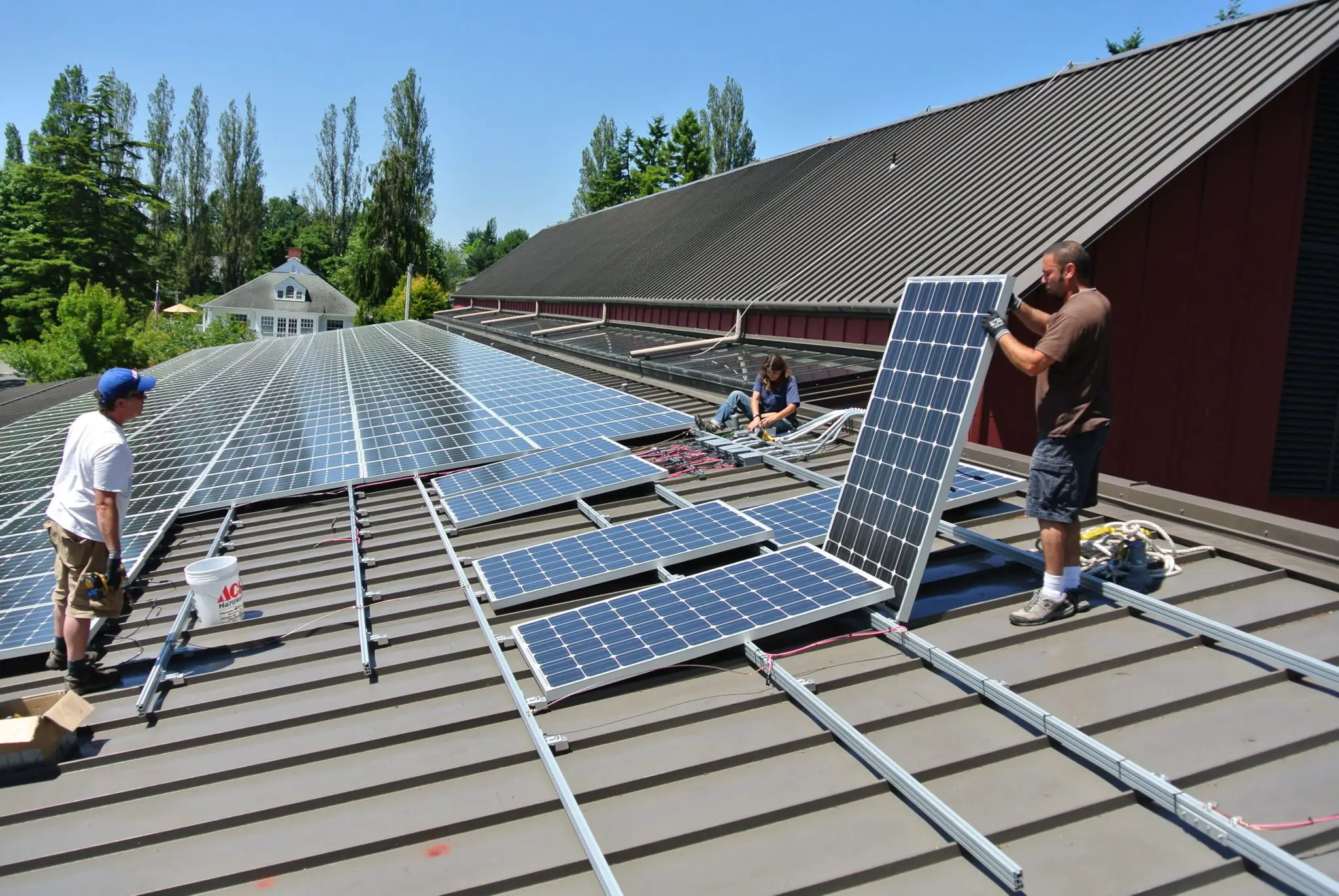 Solar Panels and Metal Roof Systems