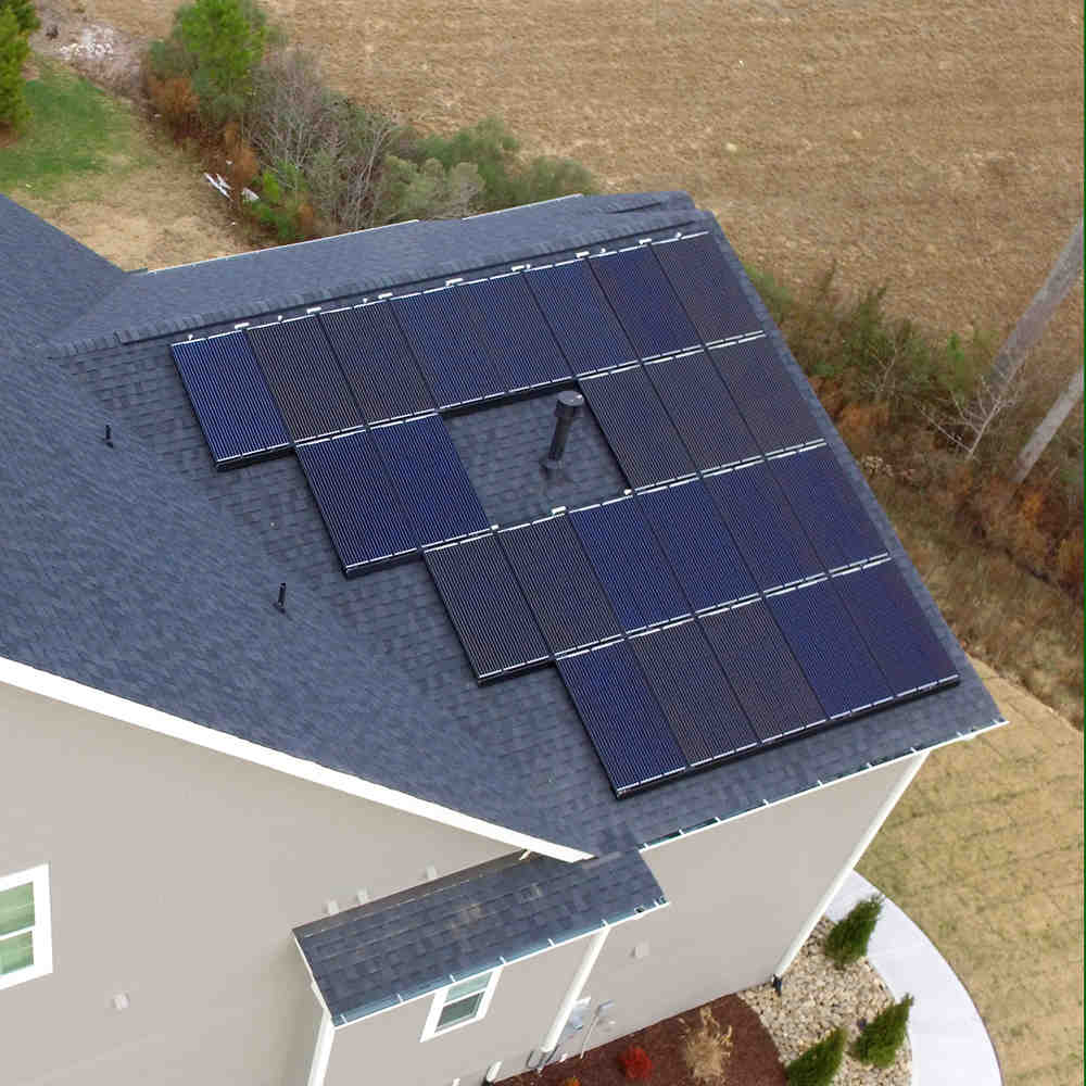 Tesla solar panels flat roof