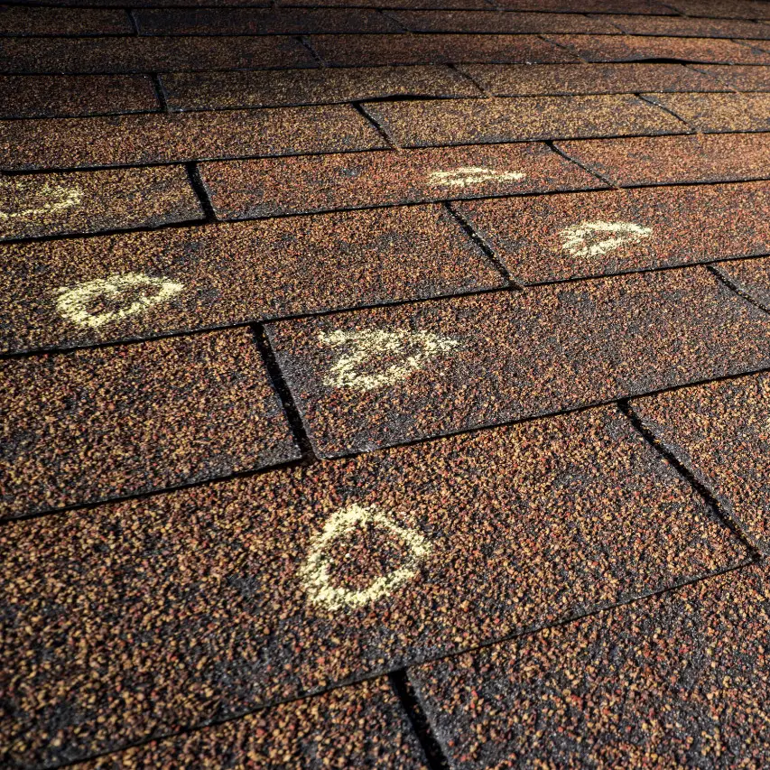 What do you do if you have hail damage on your roof?