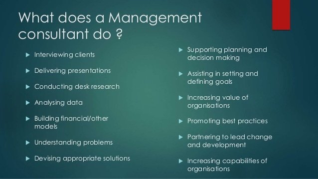 What is Management Consulting